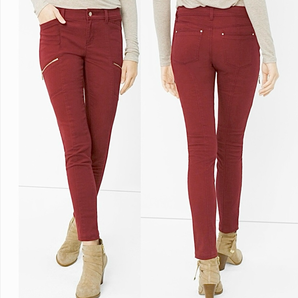 WHBM CINNAMON SKINNY ANKLE JEANS